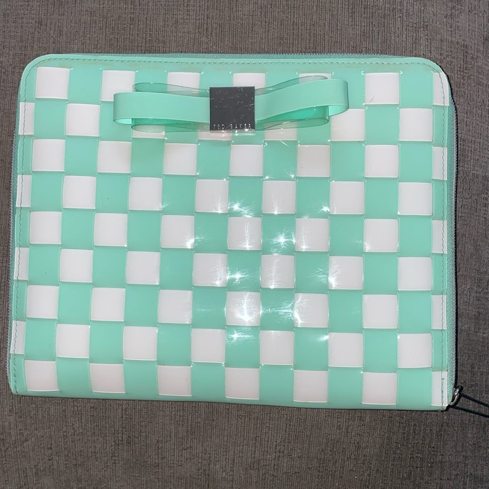 Ted Baker iPad tablet Cover Case Mint and White 10x8
